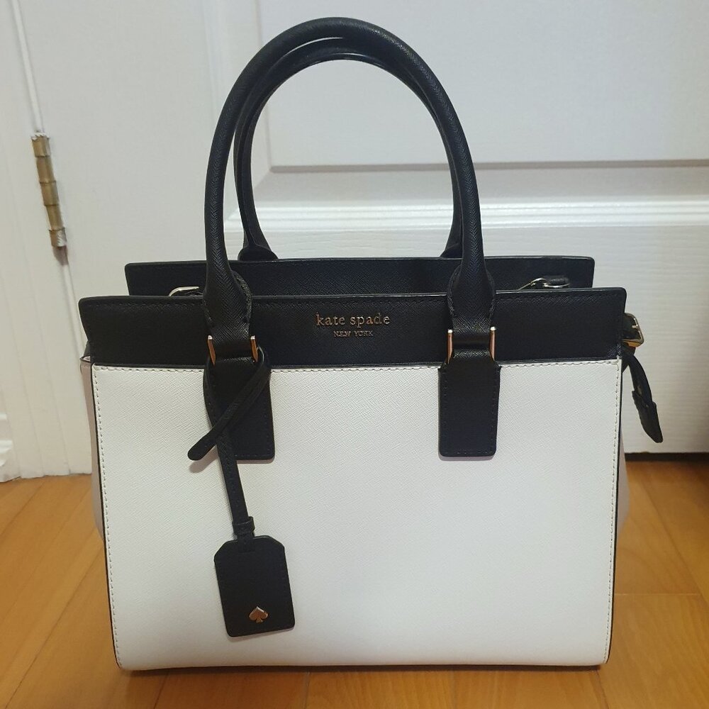 Kate Spade Cameron Medium Colour Block Satchel with Crossbody Strap